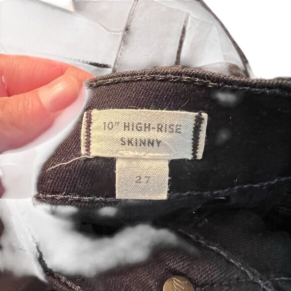 Madewell black high rise skinny jeans. Size 27 - Picture 5 of 9